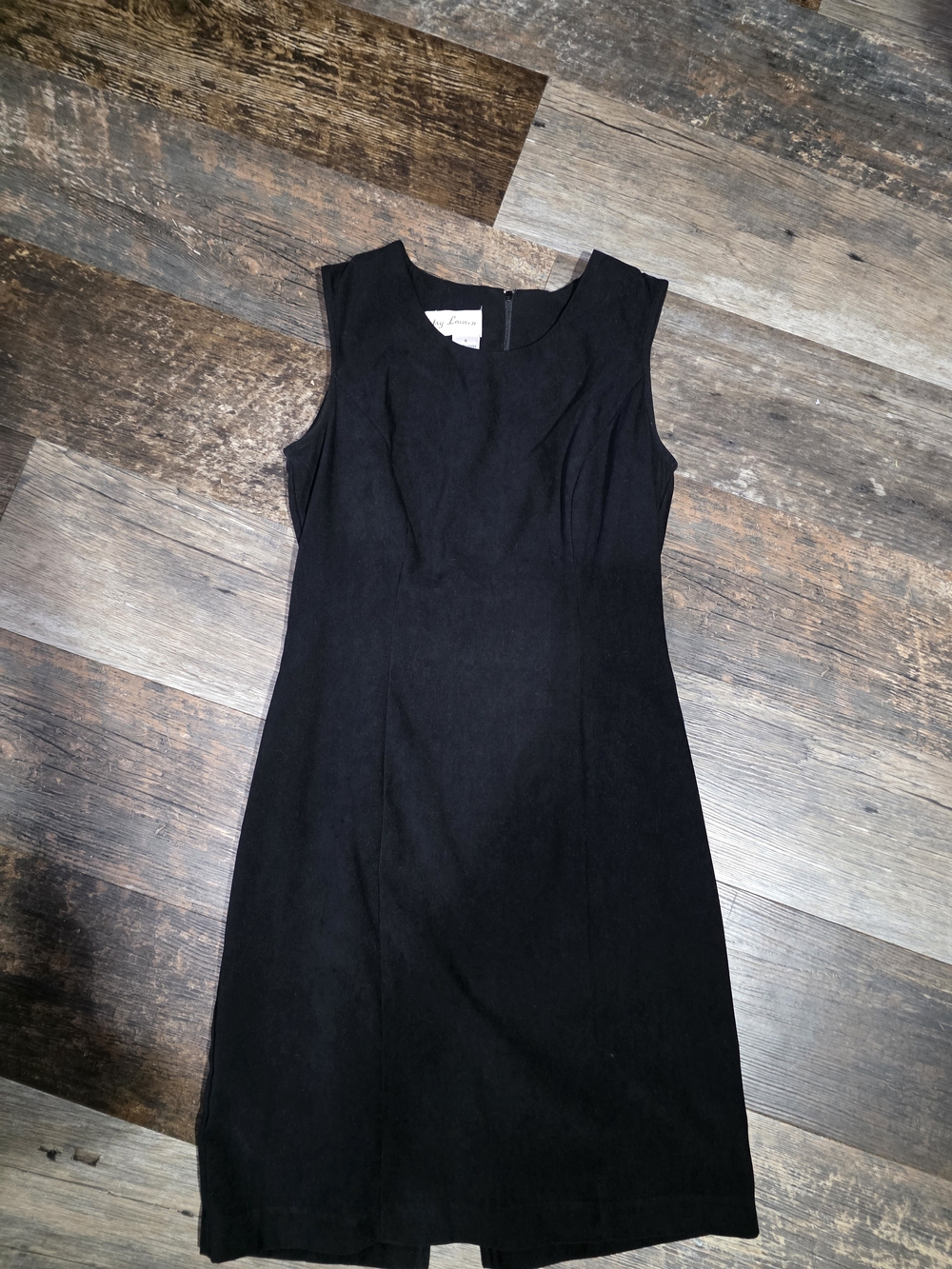 Elegant Black Sleeveless Midi Dress Vintage